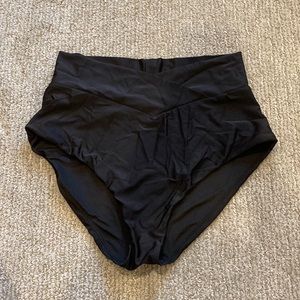 High Waisted Black Bikini Bottoms